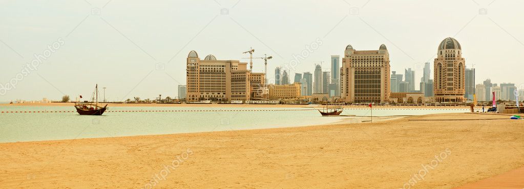 Qatar beach panorama