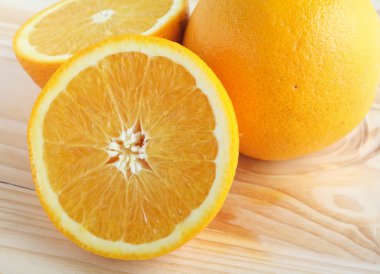 Sliced navel orange clipart