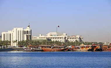 Emir's palace in Qatar clipart