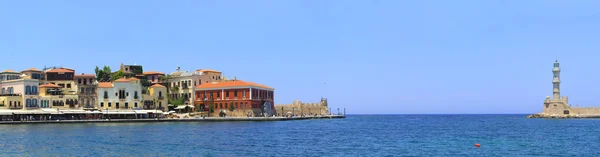 Вхід гавань місті Hania — стокове фото