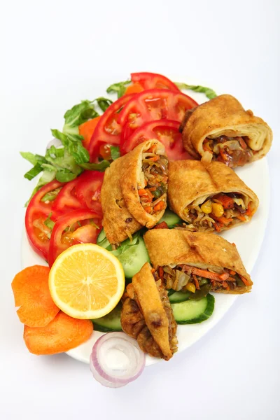 Chinese vegetable spring rolls — Stock Photo, Image