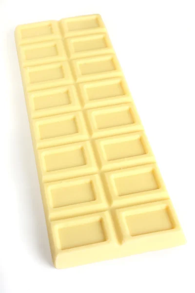 White cooking chocolate block — Stock Photo, Image