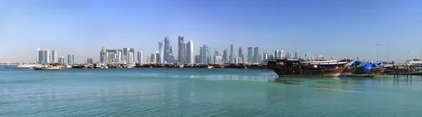 Alter dhow hafen in doha, qatar — Stockfoto