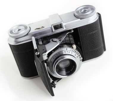 Antique 35mm film camera clipart