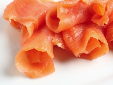 Smoked salmon parcels clipart