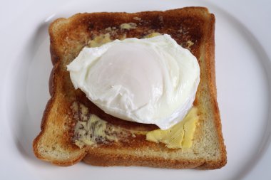 haşlanmış yumurta tost yakın çekim