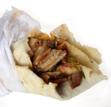 Arap shawarma yakın çekim