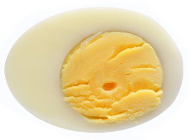 Half a hard-boiled egg clipart