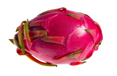 Isolated dragon fruit on white clipart