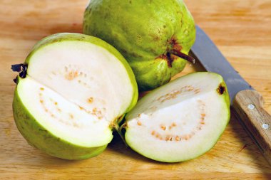Guava fruit cut open clipart