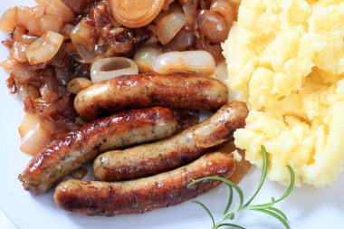 English bangers and mash clipart