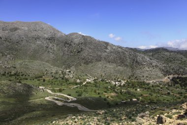 Asfendos plain in Crete clipart
