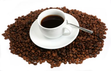 fasulye ile bir fincan kahve