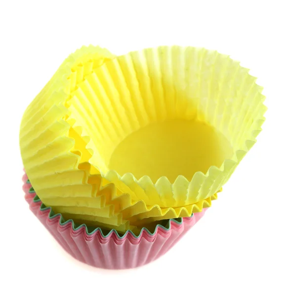 Empty paper cases for cup cakes — Stock Photo, Image