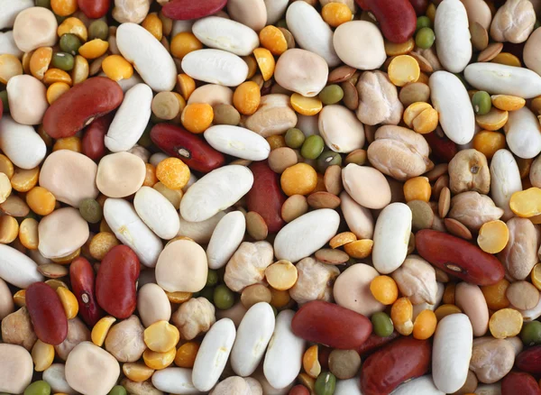 Smíšené fazole z výše — Stock fotografie