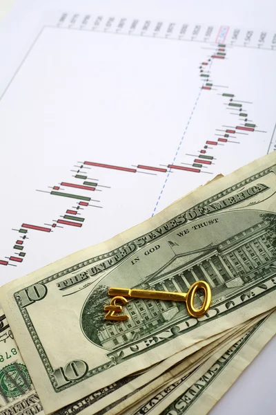 Forex key to trading wealth — Stock Photo, Image