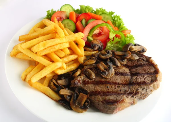 Ribeye steak étkezés — Stock Fotó