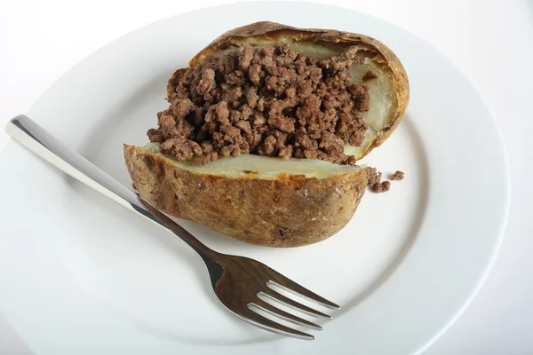 Jacka potatis och köttfärs — Stockfoto