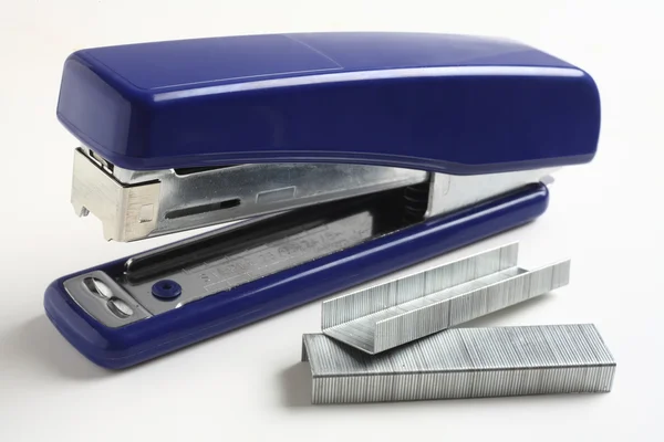 Stock image Stapler and staples over white