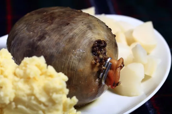 Haggis on a plate — Stock Photo, Image