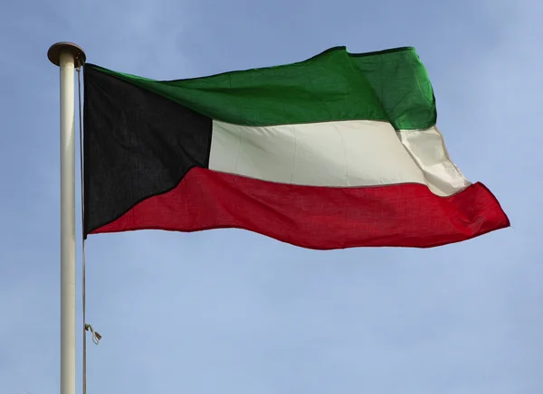Kuwaitische Nationalflagge — Stockfoto