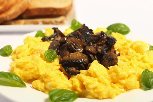 Scrambled egg side view — Stock Photo, Image
