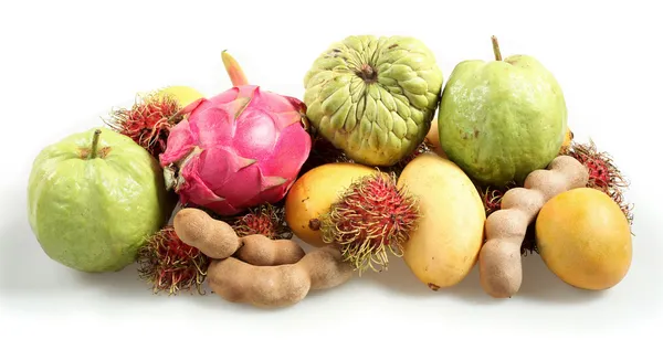 Tropical fruits from the side — Stock Photo, Image