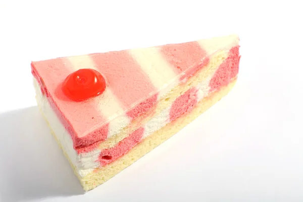 Strawberry and vanilla sponge cake — Stok fotoğraf