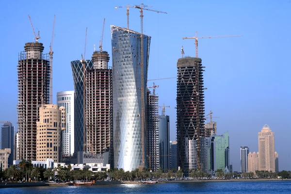 Doha construction boom — Stock Photo, Image