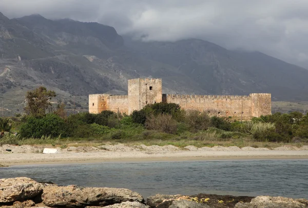 Frangocastello замок Південної Крит — стокове фото