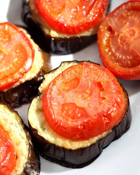 Tomato and aubergine bake — Stock Photo, Image