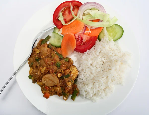 Vegetable shabnam vegetarian curry — Stock Photo, Image