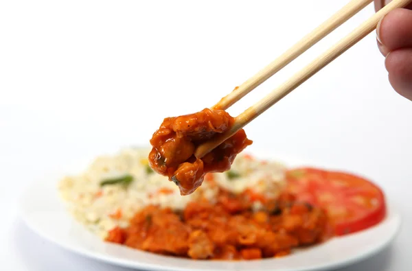 Chopsticks sweet and sour — Stock Photo, Image