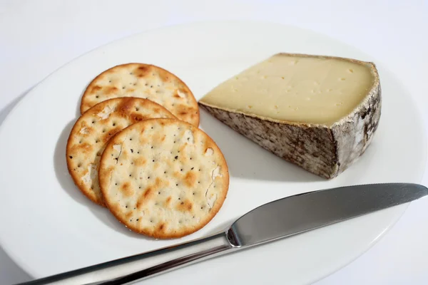 Käse und Kekse — Stockfoto