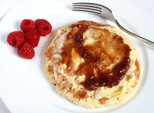 Pfannkuchen mit Marmelade — Stockfoto