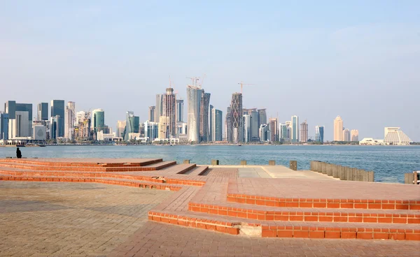 Linha do horizonte de Doha — Fotografia de Stock
