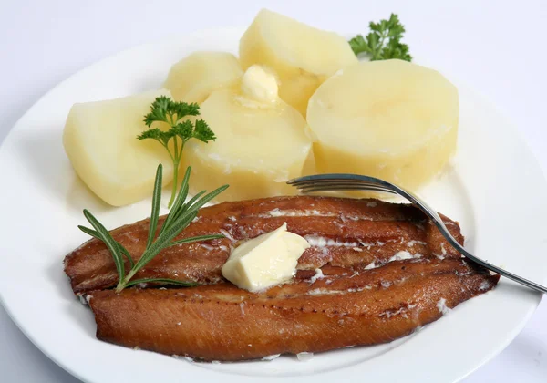 Kipper și cartofi — Fotografie, imagine de stoc