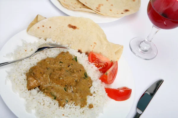 Chicken Korma Curry horizontal — Stockfoto