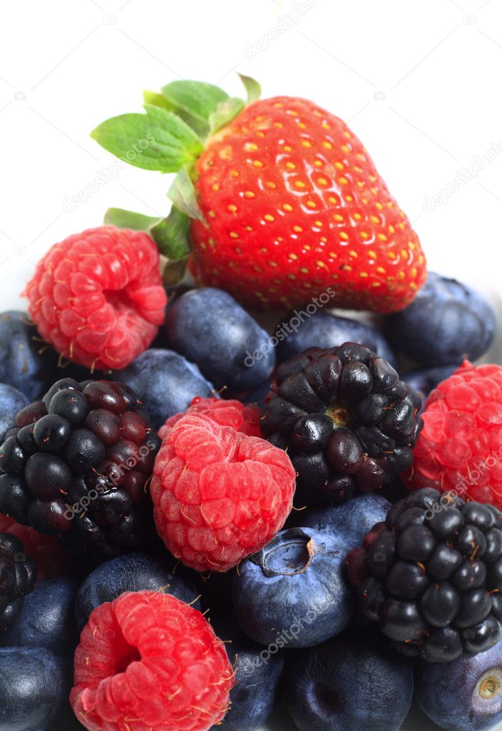 Pile of berry fruits