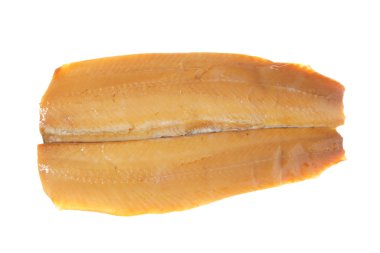 Smoked herring or kipper flesh side clipart