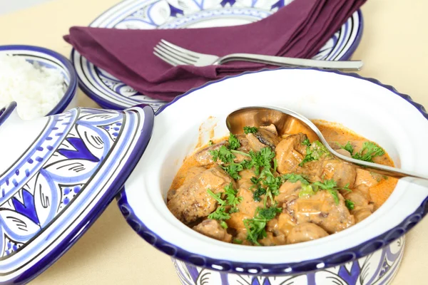 stock image Beef stroganoff bowl horizontal