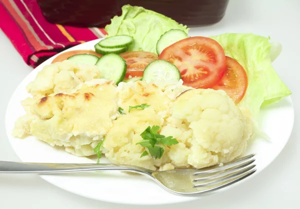 Cauliflower cheese meal horizontal — Stock Photo, Image