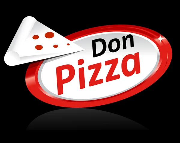 Modèle d'illustration de pizza — Image vectorielle