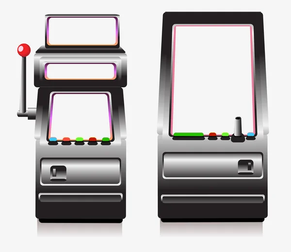 Slot machine e gioco arcade — Vettoriale Stock