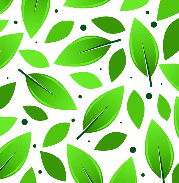 Ilustración del patrón de hojas — Vector de stock