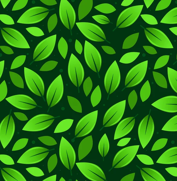 Ilustración del patrón de hojas — Vector de stock