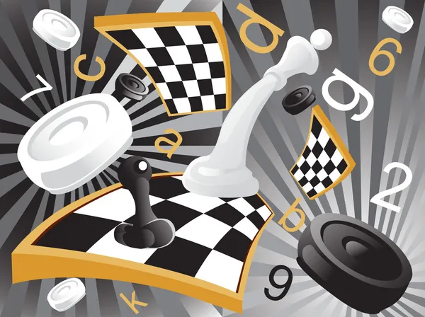 Ilustração vetorial do xadrez —  Vetores de Stock