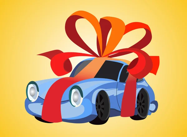 Car as a gift — Stock Vector