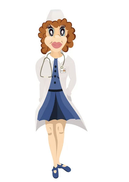 Smiling woman doctor — Stock Vector