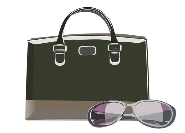 Солнечные очки и сумки — стоковый вектор